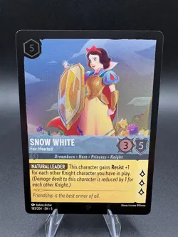 Snow White Fair-Hearted [Foil] 183/204 Super Rare Lorcana Shimmering Skies - Image 1