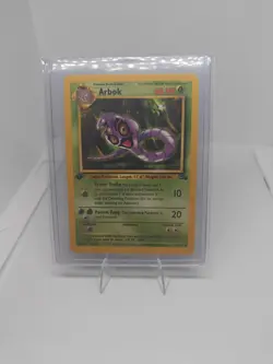 Arbok 31/62 Uncommon Fossil 1st Edition WOTC Pokemon LP - Image 1