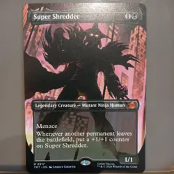 Super Shredder Borderless 0217 Teenage Mutant Ninja Turtles MTG - Image 1