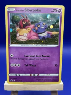 Galarian Slowpoke SWSH126 Black Star Promo Holo Pokemon Card - Image 1