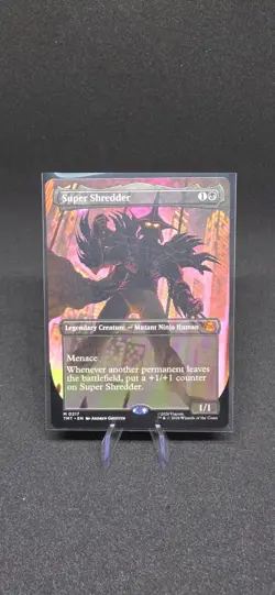 Super Shredder (Borderless) 0217 Teenage Mutant Ninja Turtles MTG NM - Image 1