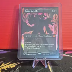 MTG - [TMT - 217] Super Shredder (Borderless) Teenage Mutant Ninja Turtles - Image 1