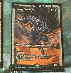 MTG Super Shredder Fracture Foil Teenage Mutant Ninja Turtles 295 - Image 1