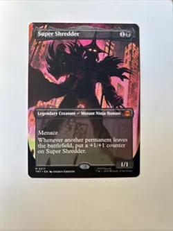 Super Shredder Borderless Teenage Mutant Ninja Turtles MTG NM 0217 N - Image 1