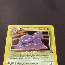 Muk Fossil Holo Foil Rare - Pokemon TCG 1999 Fossil Set Vintage Card # 13/62 - Image 5