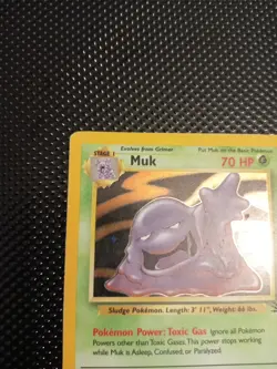Pokemon Muk 13/62 Holo Rare Fossil Card 1999 WOTC Original - Image 4