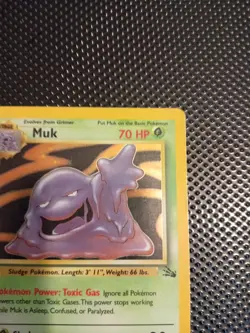 Pokemon Muk 13/62 Holo Rare Fossil Card 1999 WOTC Original - Image 5