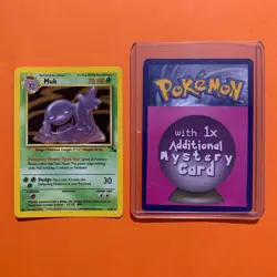 Muk Holo Rare 13/62 Fossil Pokemon Card LP Original Rare WOTC 13/62 - Image 1