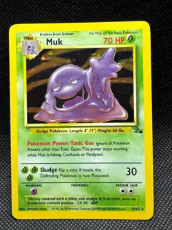 Muk [NM-] Holo Rare Fossil Set - 13/62 Pokemon Card [1999] {X} - Image 1