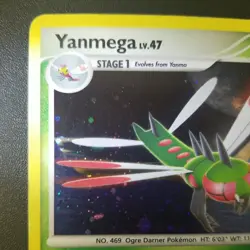 Yanmega Holo Rare 17/146 Diamond Pearl Legends Awakened LP Pokemon Card - Image 2