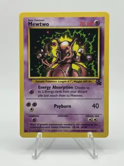 Mewtwo #14 Pokemon Movie Black Star Promo Card NP MINT - Image 1