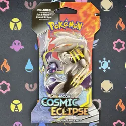 Cosmic Eclipse Sleeved Booster Pack Pokemon TCG Sun & Moon Solgaleo Lunala - Image 1