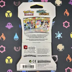 Cosmic Eclipse Sleeved Booster Pack Pokemon TCG Sun & Moon Solgaleo Lunala - Image 2