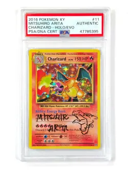 Charizard - Mitsuhiro Arita Autographed Signed XY Evolutions Pokemon card (MINT) - Image 1