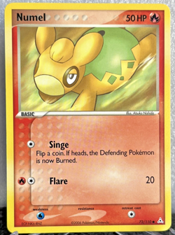 Numel 72/110 EX Holon Phantoms LP Common Fire Pokemon TCG Card 2006 - Image 1