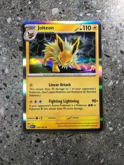 Pokemon TCG Cards Jolteon 135/165 SV 151 Holo Rare Holo MINT - Image 1
