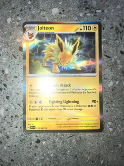 Pokemon TCG Cards Jolteon 135/165 SV 151 Holo Rare Holo MINT - Image 3