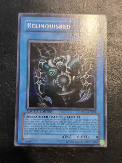 Yu-Gi-Oh! SECRET RARE HOLO CARD RELINQUISHED MC1-EN003 LP - Image 1