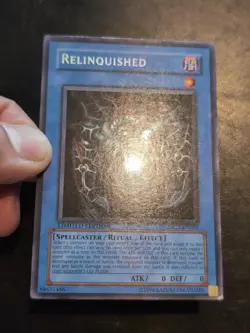 Yu-Gi-Oh! SECRET RARE HOLO CARD RELINQUISHED MC1-EN003 LP - Image 2
