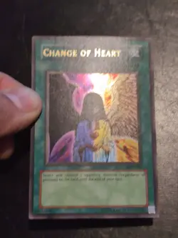 Yu-Gi-Oh ULTRA RARE CARD CHANGE OF HEART MRD-060 1996 VINTAGE PRINT LP - Image 2