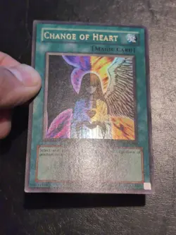Yu-Gi-Oh ULTRA RARE CARD CHANGE OF HEART MRD-060 1996 VINTAGE PRINT LP - Image 3