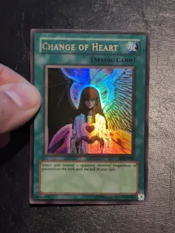 Yu-Gi-Oh ULTRA RARE CARD CHANGE OF HEART MRD-060 1996 VINTAGE PRINT LP - Image 4