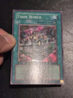 Yu-Gi-Oh! SUPER RARE CARD TOON WORLD MRL-076 1ST LP - Image 3