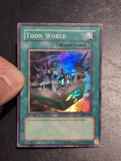 Yu-Gi-Oh! SUPER RARE CARD TOON WORLD MRL-076 1ST LP - Image 4