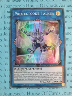 Protectcode Talker CYAC-EN048 Super Rare Yu-Gi-Oh Card 1st Edition New - Image 1