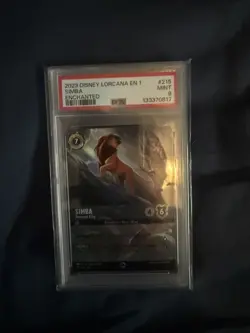 2023 DISNEY LORCANA EN 1-THE FIRST CHAPTER ENCHANTED SIMBA - RETURNED KING PSA 9 - Image 1