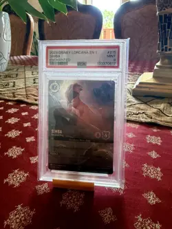 2023 DISNEY LORCANA EN 1-THE FIRST CHAPTER ENCHANTED SIMBA - RETURNED KING PSA 9 - Image 3