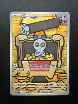Pokemon: Gimmighoul Illustration Rare (IR) 198/182 Paradox Rift - Image 1