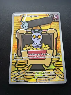Pokemon: Gimmighoul Illustration Rare (IR) 198/182 Paradox Rift - Image 2