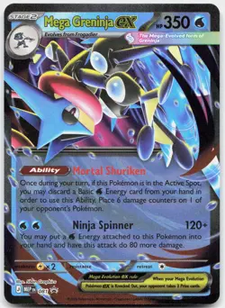 Mega Greninja ex - 081 022/086 Holo Promo ME: Mega Evolution Promo Pokemon NM/M - Image 1