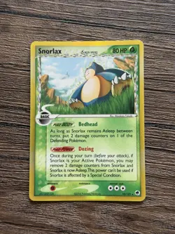 LP | Snorlax δ Species 10/101 Pokemon EX Dragon Frontiers Reverse Holo - Image 1