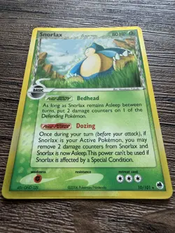 LP | Snorlax δ Species 10/101 Pokemon EX Dragon Frontiers Reverse Holo - Image 3