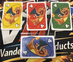 Full Art Charizard 4-Colors Pokemon UNO JAPANESE Card Game Pocket Monsters - Image 1