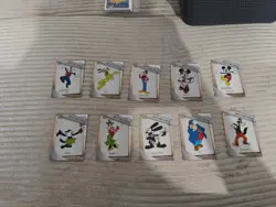Mickey & Friends 2023 Topps Chrome Disney 100 Off The Page SP 1-10 Full Set - Image 1
