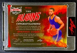 2023 Leaf Vibrance STEPHEN CURRY AUTO /12 - The Paladins #TP-SC1 - Image 4