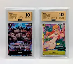 One Piece TCG: Two Legends OP08 MINT 10 Nami 106 SR & Kaido 079 Alt Art English - Image 1