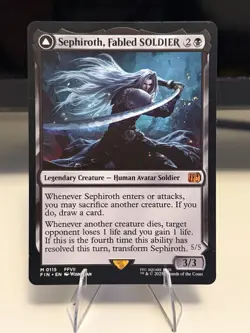 MTG Final Fantasy: Sephiroth, Fabled SOLDIER - M 0115 - NM - NON FOIL - Image 1