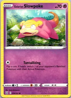 Galarian Slowpoke #054/163 | Common | SWSH05: Battle Styles - Image 1