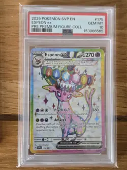 Pokemon TCG Umbreon Ex 176 & Espeon Ex 175 Prismatic Evolutions Promos PSA 10 - Image 4