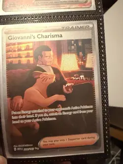 Pokemon TCG Giovanni's Charisma Scarlet & Violet Card 204/165 - Image 1