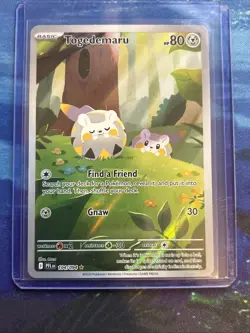 Pokemon TCG Togedemaru 104/094 Phantasmal Flames Illustration Rare NM - Image 1