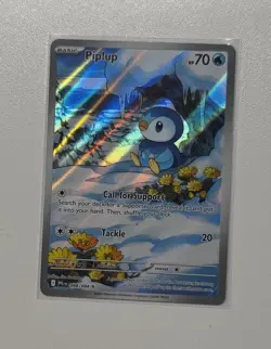 Piplup 098/094 Illustration Rare Phantasmal Flames Pokemon Holo Near Mint - Image 1