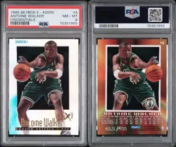 ANTOINE WALKER 1996-97 Skybox E-X2000 #4 Credentials RC 469/499 PSA 8 - Image 1