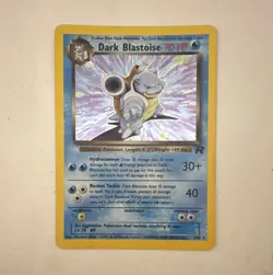 Dark Blastoise 3/82 Team Rocket Holo Rare 70 HP Pokemon TCG Card 2000 EN - Image 1