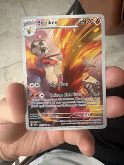 Pokemon TCG Blaziken 192/182 Destined Rivals Illustration - Image 1