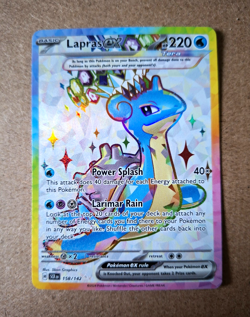 Pokemon TCG Lapras ex 158/142 SV07 Stellar Crown UR Full Art Holo EN - Image 1